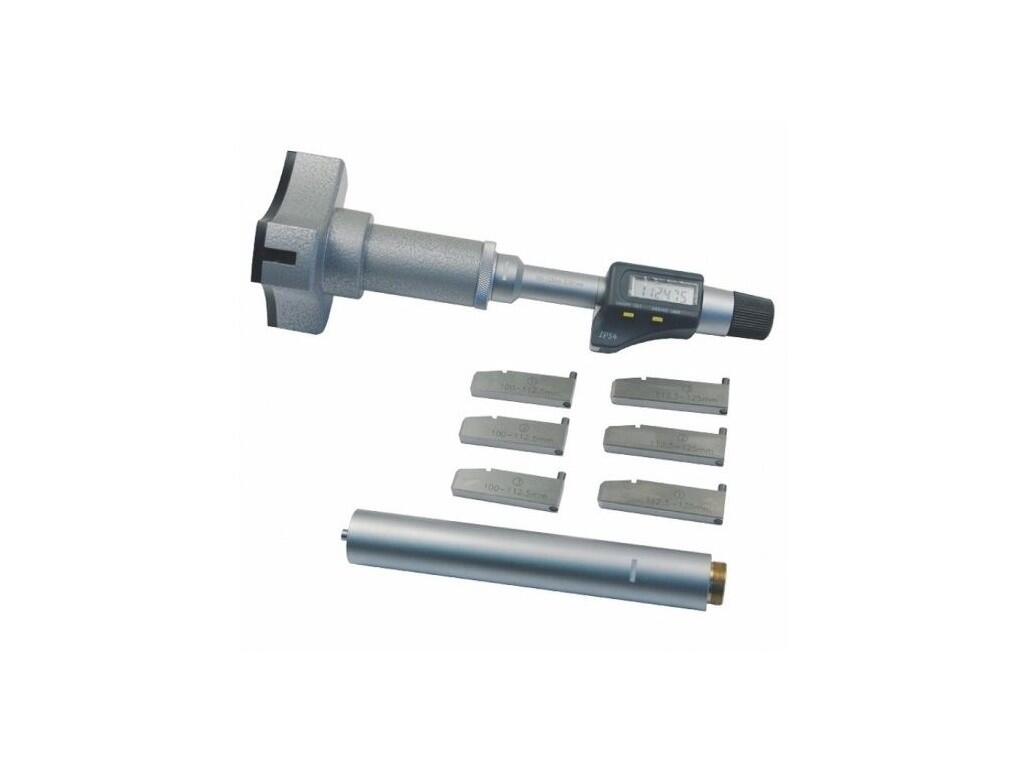 Mikrometr třídotekový digitální pr.2-6 mm včetně nastavovacího kroužku, DIN 863 - Al přepravní box, IP 54 3-4 mm 0,001 / 0,004 mm KINEX - KI7090-02-004