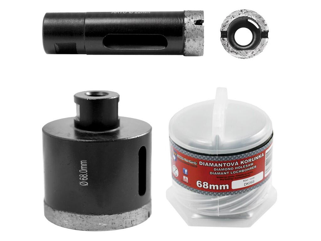Korunka diamantová 68mm s upínáním M14 - DK068
