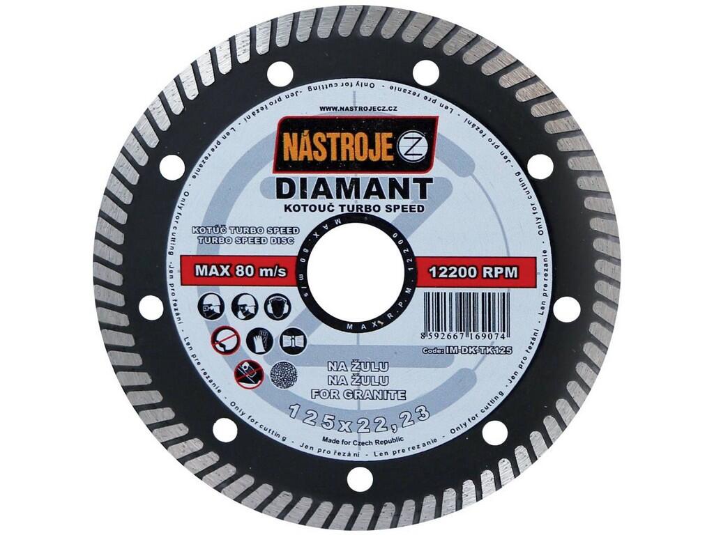 Kotouč diamantový TURBO SPEED 125x1,6x22mm, na žulu - IM-DK-TK125