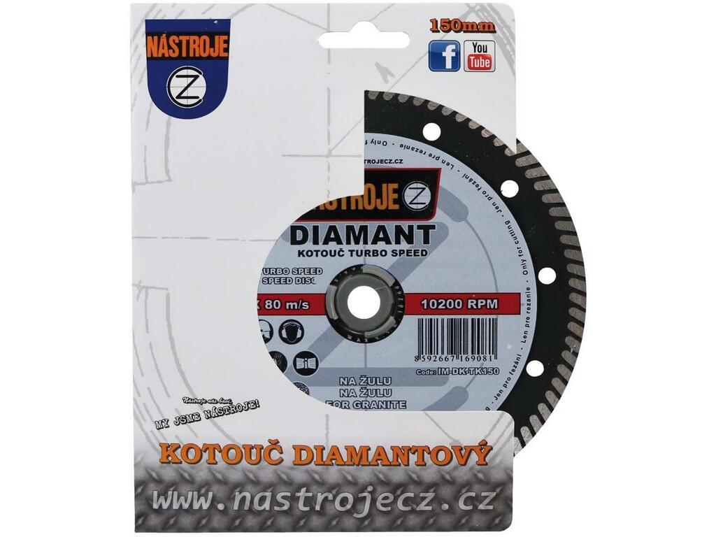 Kotouč diamantový TURBO SPEED 150x1,6x22mm, na žulu - IM-DK-TK150