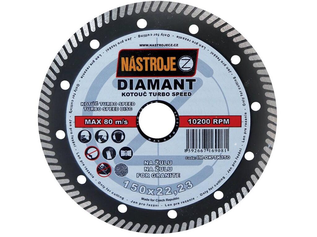 Kotouč diamantový TURBO SPEED 150x1,6x22mm, na žulu - IM-DK-TK150