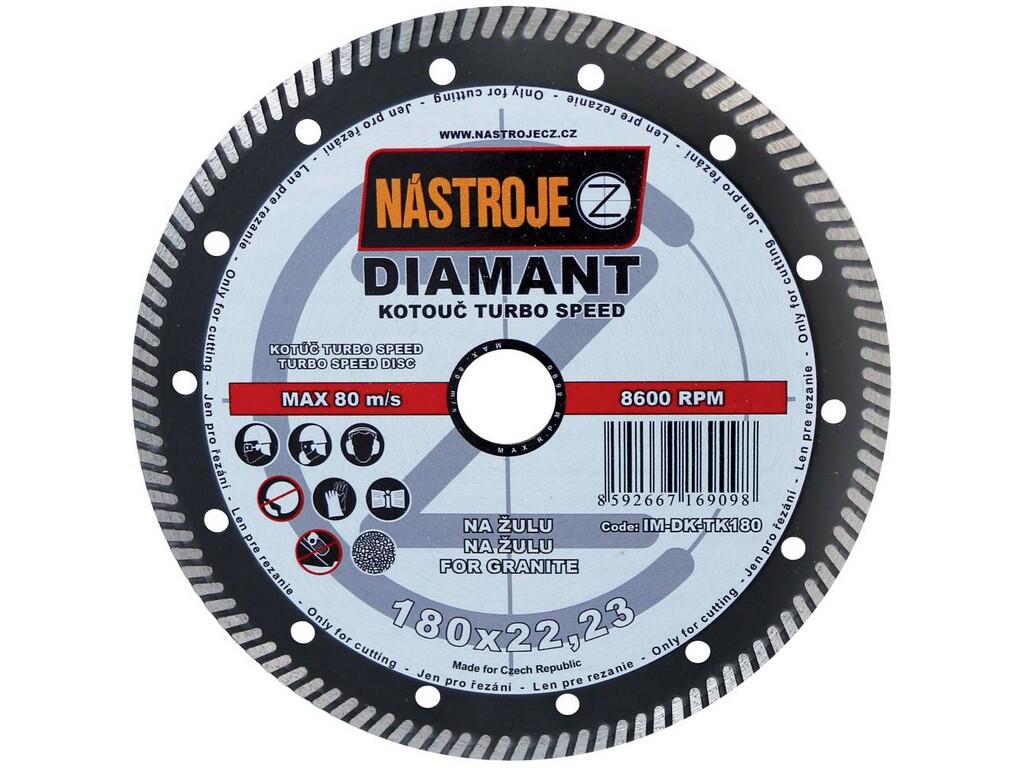 Kotouč diamantový TURBO SPEED 180x2,0x22mm, na žulu - IM-DK-TK180