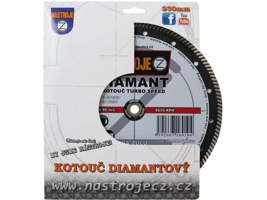 Kotouč diamantový TURBO SPEED 230x2,0x22mm, na žulu - IM-DK-TK230
