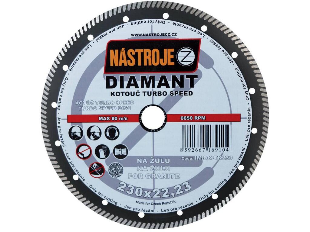 Kotouč diamantový TURBO SPEED 230x2,0x22mm, na žulu - IM-DK-TK230
