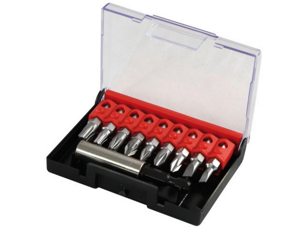 Sada bitů 1/" PL,PH,PZ,TX+držák,plast.krabička 9+1 - NB8578-01
