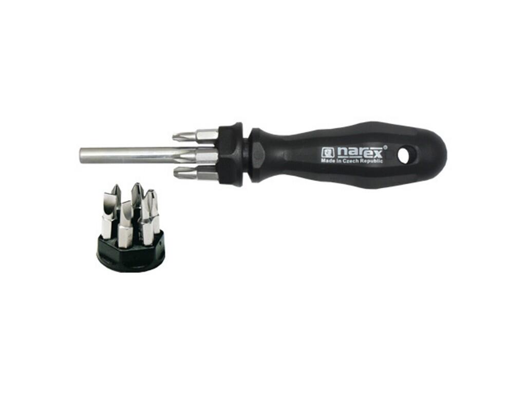 držák bitů 1/4" mag. s bity PL,PH,PZ s rukojetí - NB8801-00