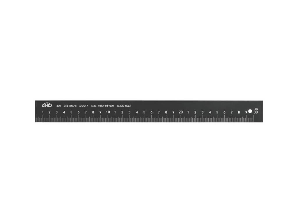 Měřítko nemagnetické - Light 500x32x5/Al/BLACK COAT, začátek v nule, DIN 866/B KINEX - KI1012-04-050