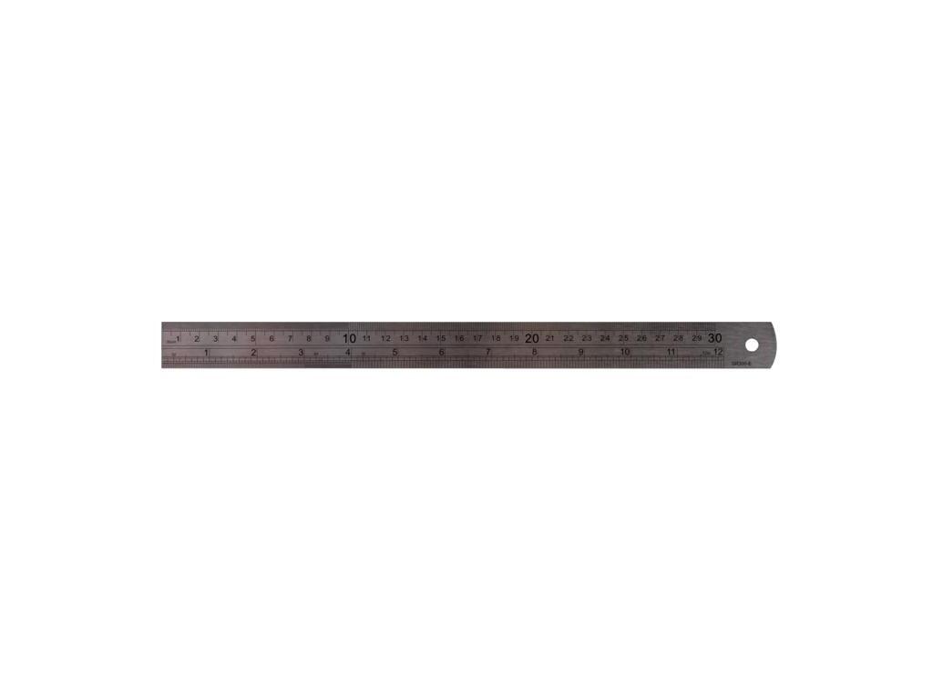 Ocelové pravítko, palcová stupnice – 6“ - BA-SR150-E
