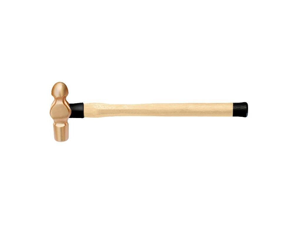 Nejiskřivé kladivo s kulovitou hlavou, rukojeť ze dřeva Hickory CU-BE 900 - BA-NSB506-900