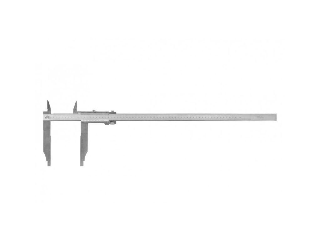 Posuvné měřítko 400/100 mm 0,02 mm s jemným stavěním s horními noži DIN 862 šroub. nonius KINEX - KI6022-62-100