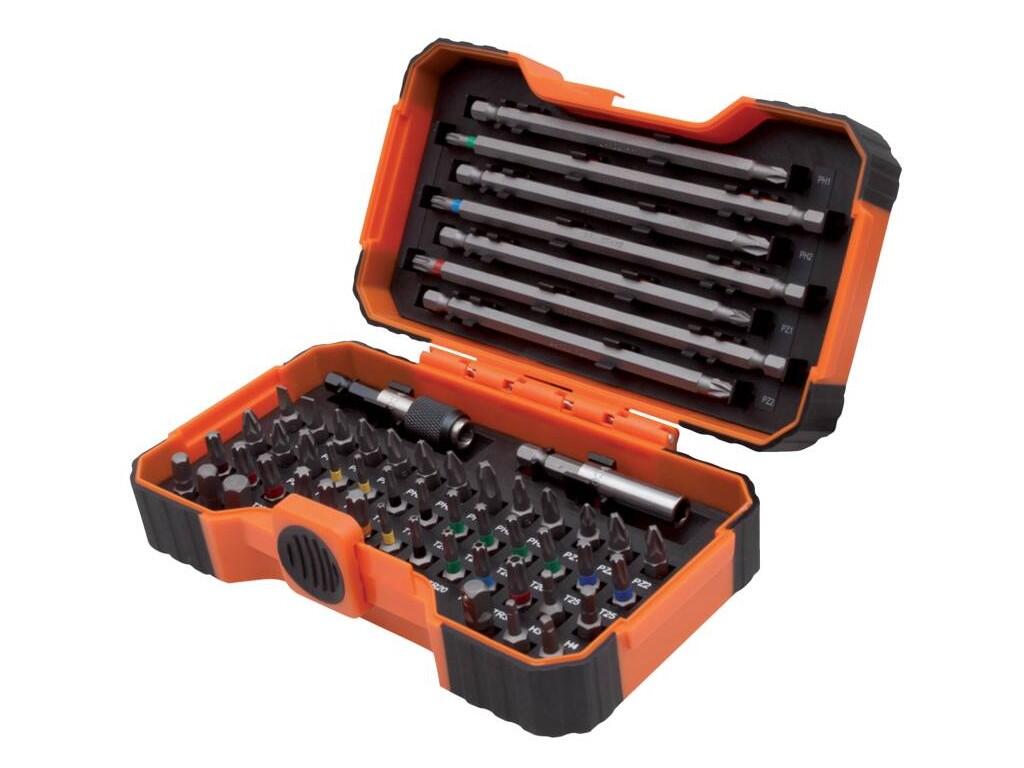 Sada bitů 54-dílná (PL, PH, PZ, TRX, TRX s otv, 6HR, 4HR), ocel S2, 50x184x110mm, 750g - BA-59/S54BC
