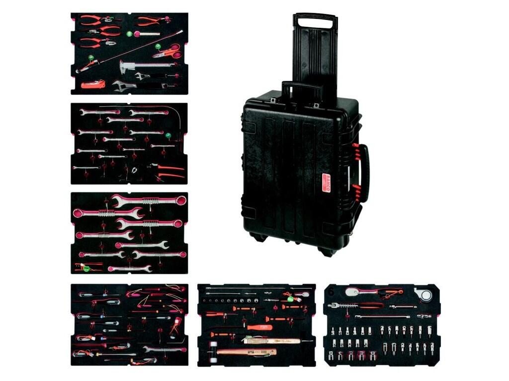Sada nářadí pro větrné elektrárny pro práci ve výškách v odolném montážním kufru 480x630x290mm, 26kg - BA-4750RCHDW02FF4