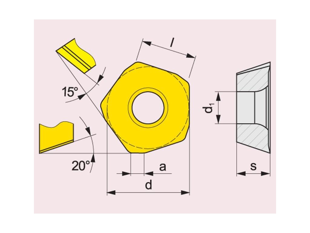 Frézovací VBD pro frézy HFC 80022661 / 6755681 PDMX 09 G5 -S- PRAMET - PM-PDMX-0905ZESR-R-8215
