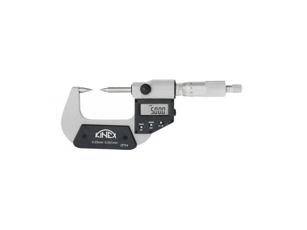 Mikrometr DG s hroty 30° 0-25 mm 0,001 mm KINEX - KI7077-05-025
