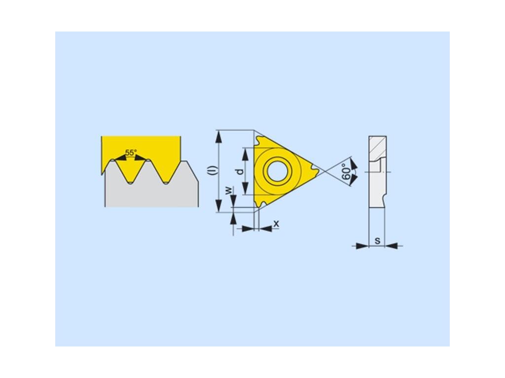 Soustružnické VBD závitové + zapichovací 80017764 / 6755248 TN W INT C3 -S- PRAMET - PM-TN-16NR080W-T8030