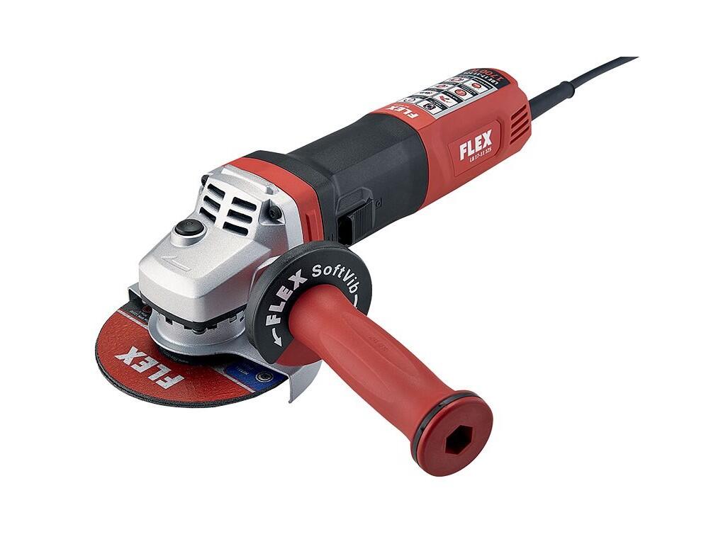 LB 17-11 125 Úhlová bruska s brzdou, 125 mm, 1700W, plynulý rozběh, kabel 4m, 2,6kg FLEX - FX-447625