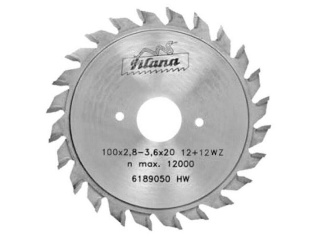 Předřezový kotouč SK skládaný  100x2,8-3,6x20  5393.1  12+12 WZ HP - PILANA - PI225393-1-100-36-20-24WZ