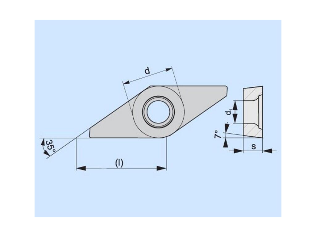 Soustružnické VBD pozitivní 80023731 / 6756311 VCGX A2 -S- PRAMET - PM-VCGX-130301FR-FF2-TT010