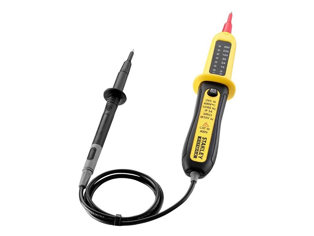 LED tester FatMax® okamžitá detekce hodnoty napětí, kontrola polarity, RCD, IP54 - ST-FMHT82566-0