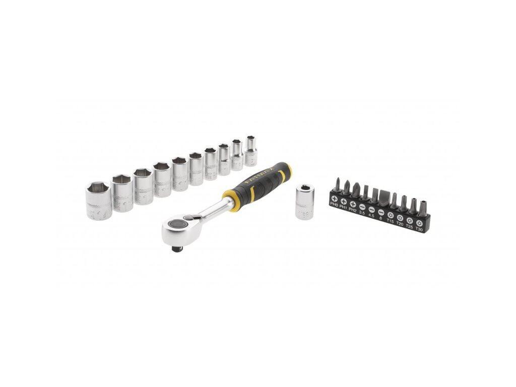 FatMax® 22dílná sada 1/4" ráčny s 12hrannými hlavicemi (5,5 - 14 mm) - ST-FMMT82679-0