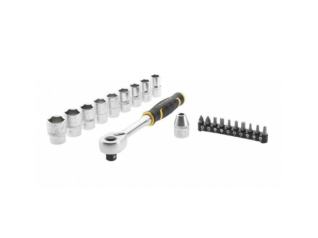 FatMax® 21dílná sada 1/2" ráčny s 12hrannými hlavicemi (13 - 24 mm) - ST-FMMT82681-0