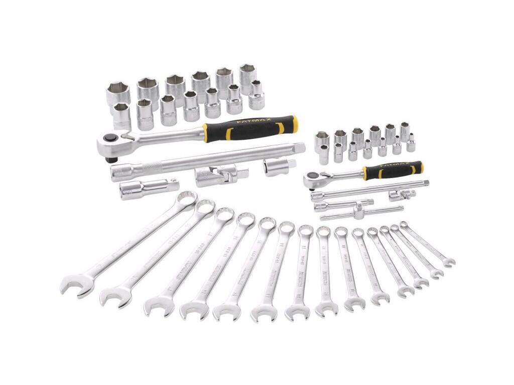 FatMax® 49dílná sada 1/4" + 1/2" nářadí + očkoploché klíče - 6hranné hlavice - ST-FMMT82827-1