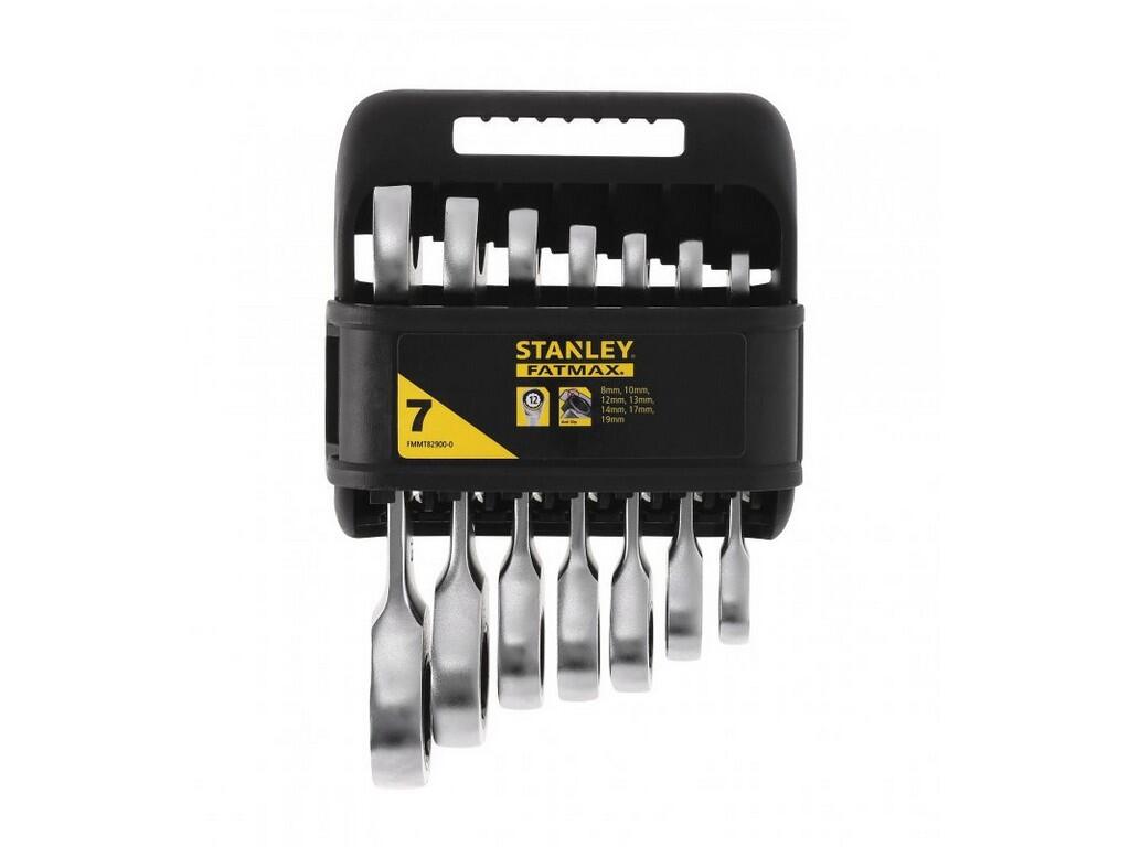 FatMax® 7dílná sada krátkých ráčnových očkoplochých klíčů (8 - 19 mm) - ST-FMMT82900-0