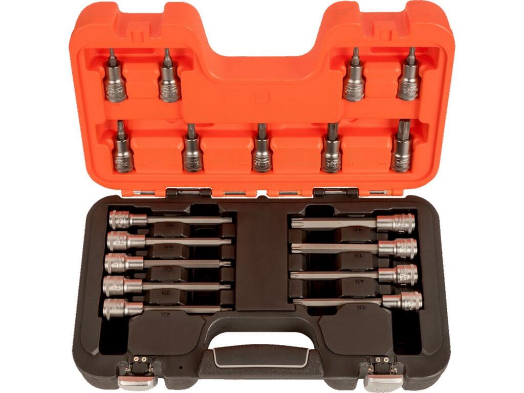 1/2" Sada nástrčných klíčů s výstupem na šrouby, 6-hran, 18 ks - BA-S18HEX