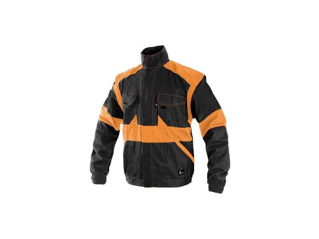 Blůza CXS LUXY EDA, pánská, černo-oranžová, vel. 64 b1/20 - CN-1010-006-803-64