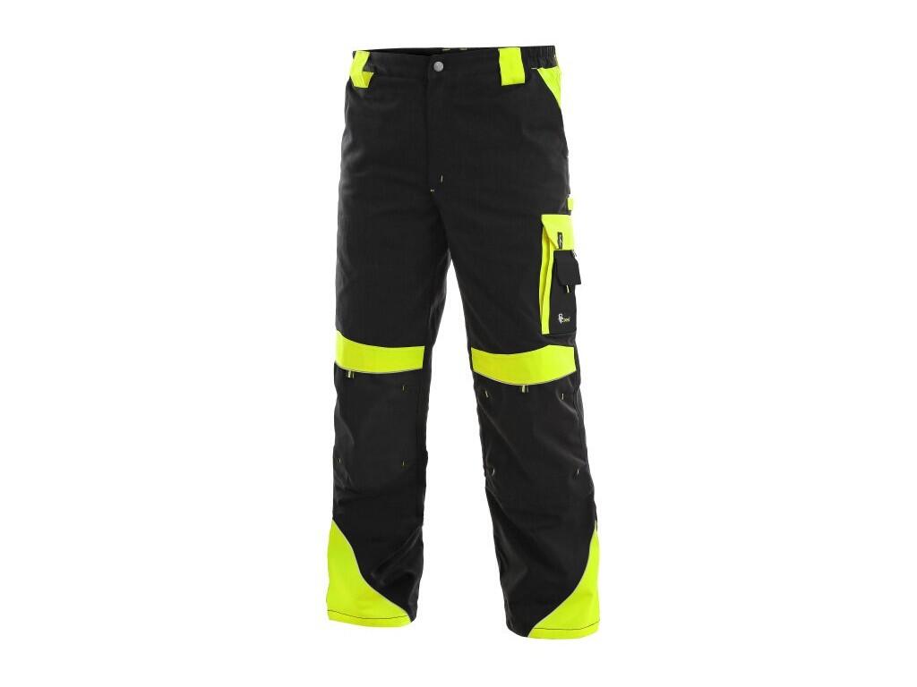 Kalhoty do pasu CXS SIRIUS BRIGHTON, zimní, pánské, černo-žluté, vel. 52-54 b1/10 - CN-1020-014-802-54