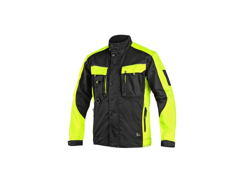 Blůza CXS SIRIUS BRIGHTON, černo-žlutá, vel. 68 b1/20 - CN-1010-001-802-68