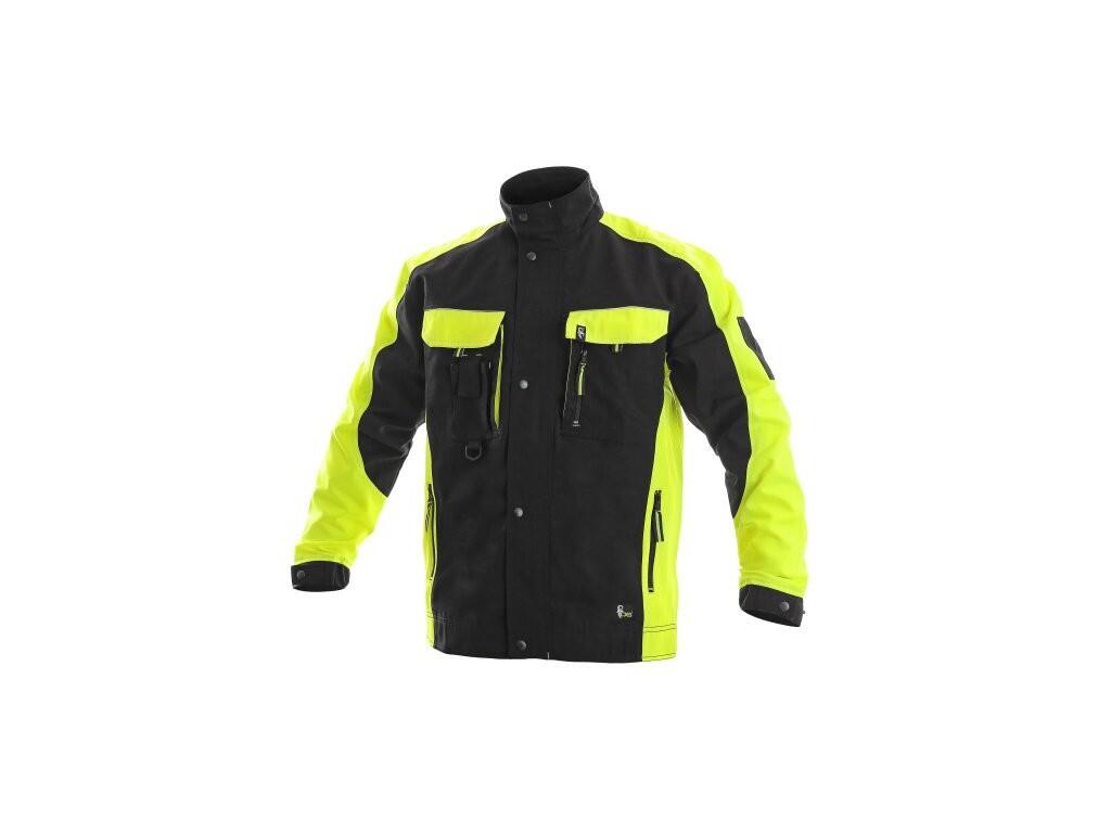 Blůza CXS SIRIUS BRIGHTON, zimní, pánská, černo-žlutá, vel. 48-50 b1/10 - CN-1010-014-802-50