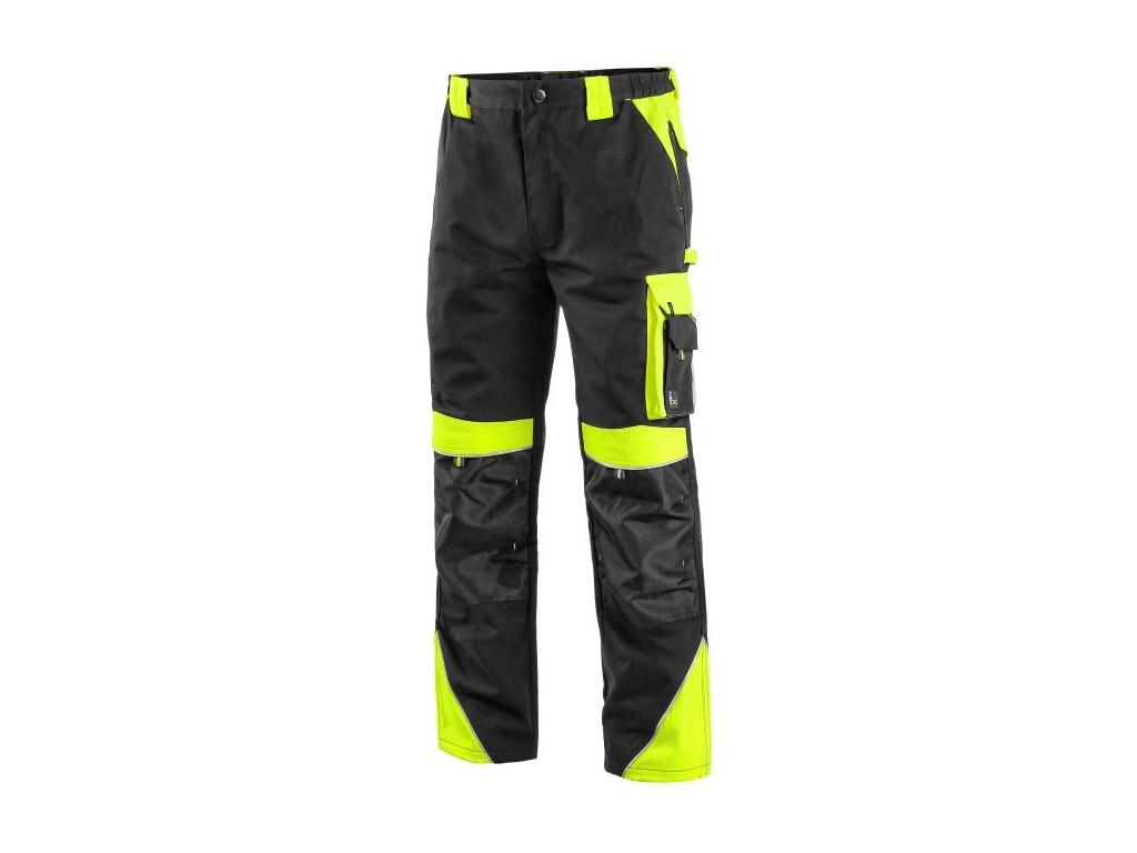 Kalhoty do pasu CXS SIRIUS BRIGHTON, černo-žlutá, vel. 48 b1/20 - CN-1020-001-802-48