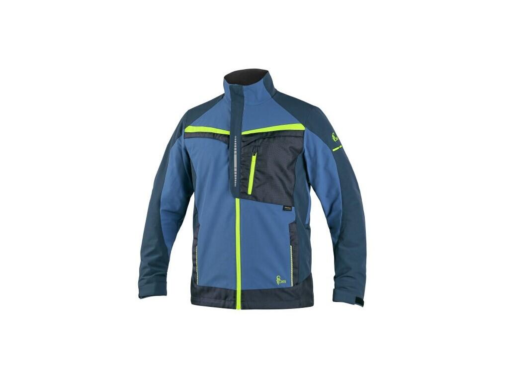 Blůza CXS NAOS, pánská, modro-modrá, HV žluté doplňky, vel. 58 b1/20 - CN-1010-100-406-58