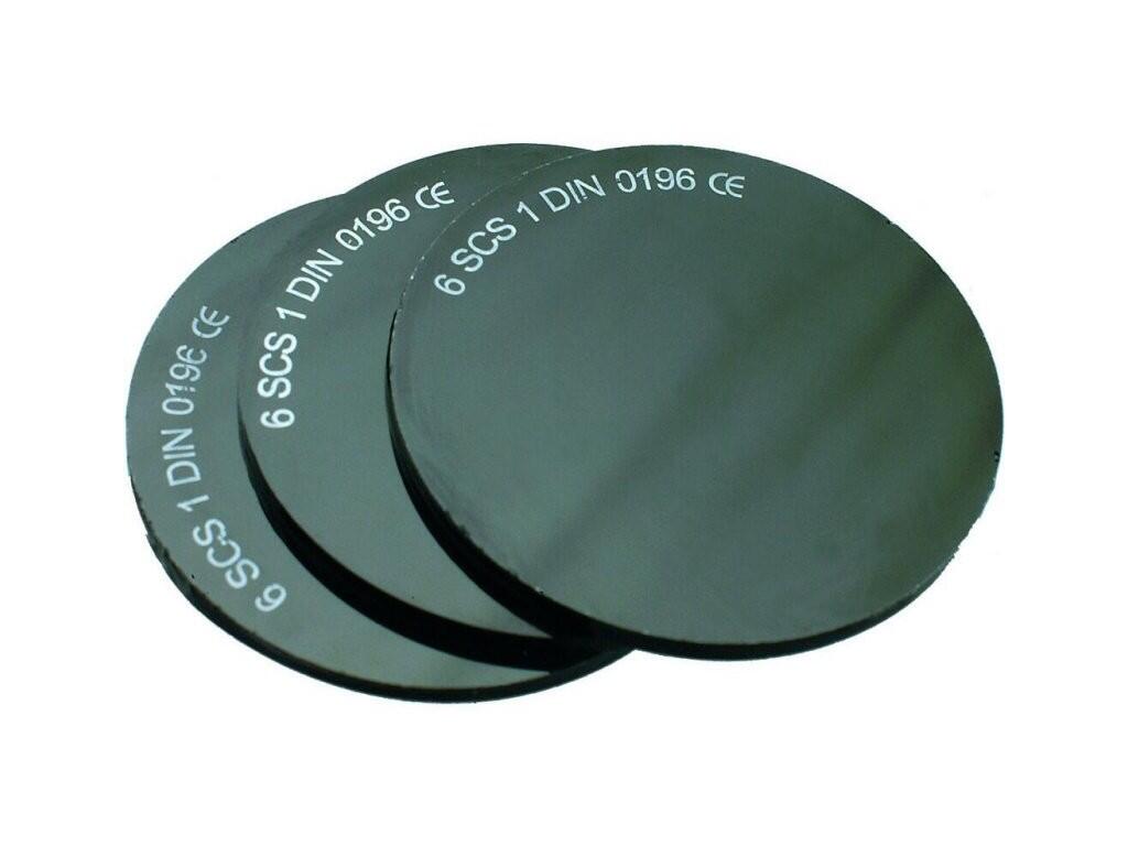 Sklo do svářečských brýlí, průměr 50 mm, tm. č. 5 - CN-4190-003-000-05