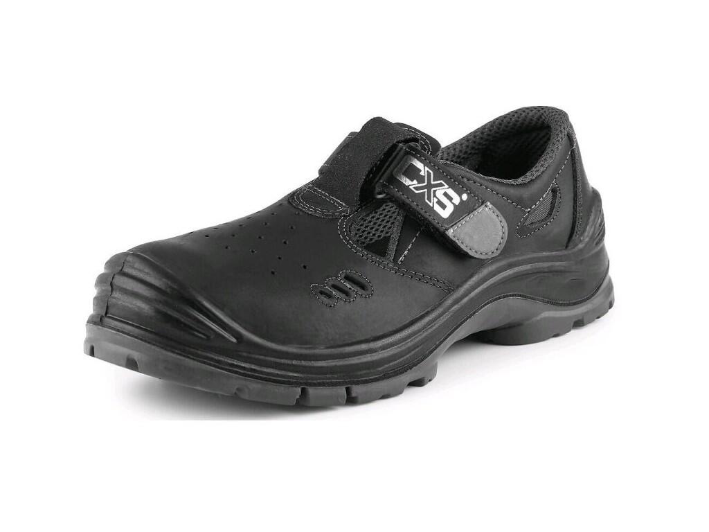 Obuv sandál CXS SAFETY STEEL IRON S1, černý, vel. 39 - CN-2135-001-800-39