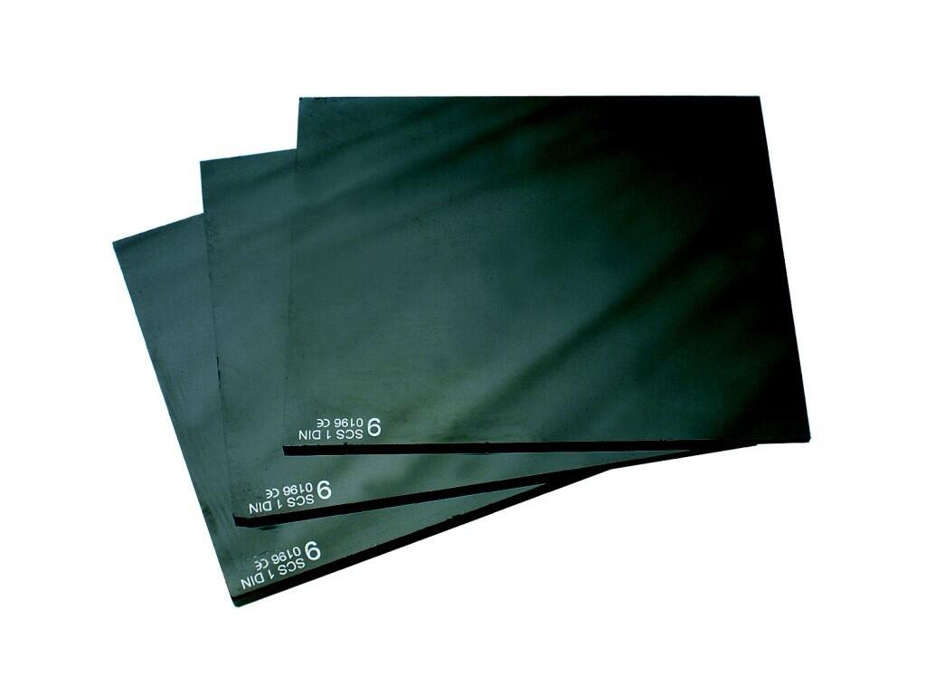 Sklo do svářečské kukly, 90x110 mm, tmavost č. 9 - CN-4200-004-000-09