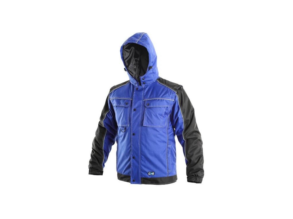 Bunda CXS IRVINE, zimní, pánská, modro-černá, vel. L b1/10 - CN-1210-001-411-94