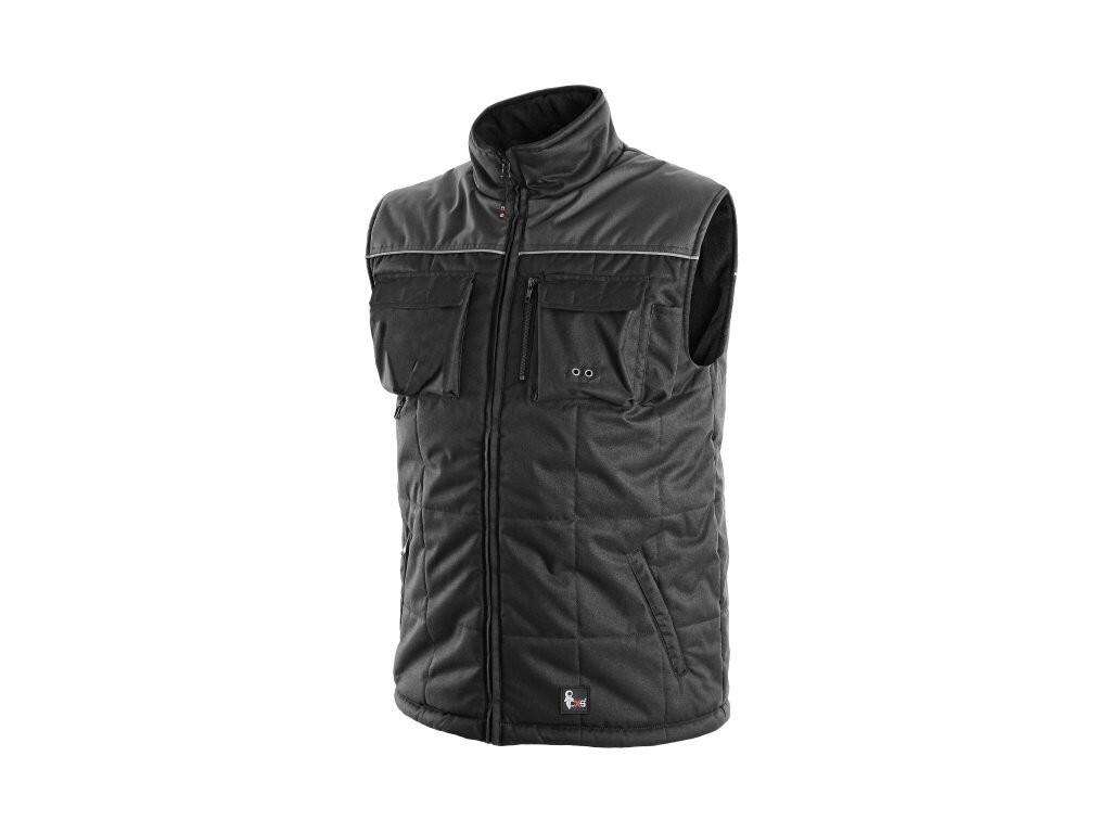 Vesta SEATTLE, zimní,fleece, pánská, černo-šedá, vel. 3XL b1/10 - CN-1310-002-810-97
