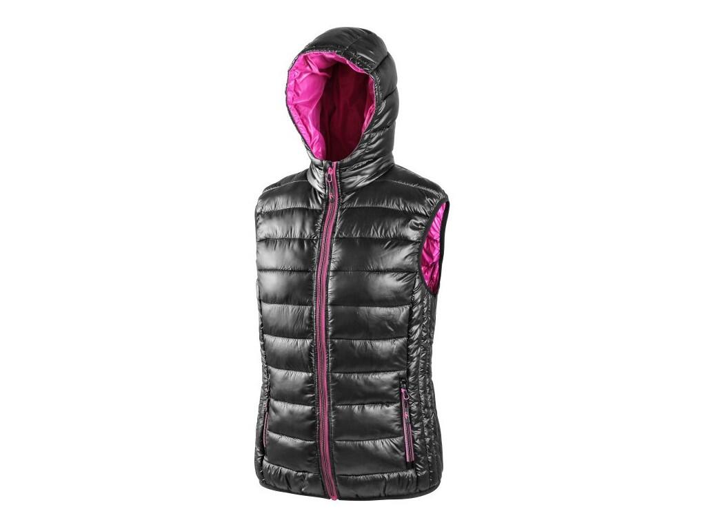 Vesta OMAK, zateplená, dámská, černo-růžová,vel. XXL b1/10 - CN-1310-018-804-96