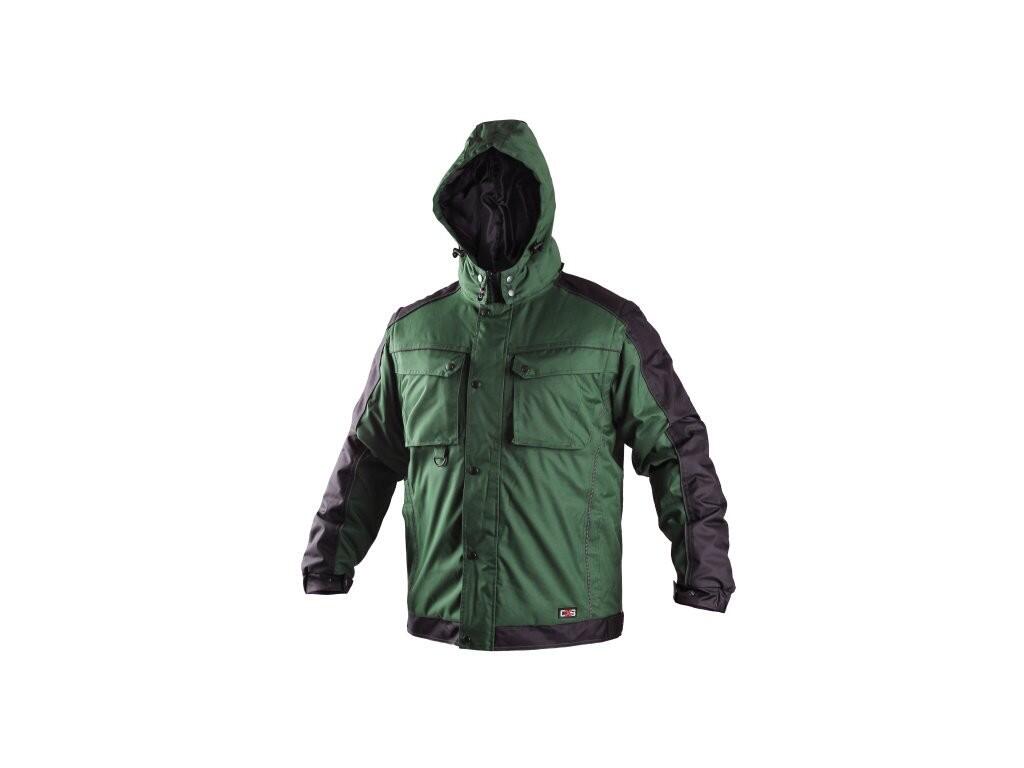 Bunda CXS IRVINE, zimní, pánská, zeleno-černá, vel. 4XL b1/10 - CN-1210-001-510-98