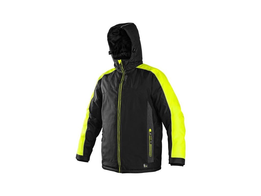 Bunda  CXS BRIGHTON, zimní, černo-žlutá, vel. L b1/10 - CN-1210-078-802-94