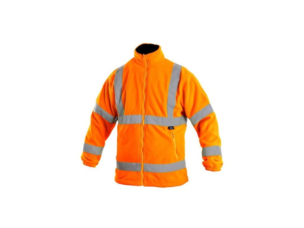 Bunda PRESTON, výstražná, oranžová, vel. M b1/10 - CN-1115-023-200-93