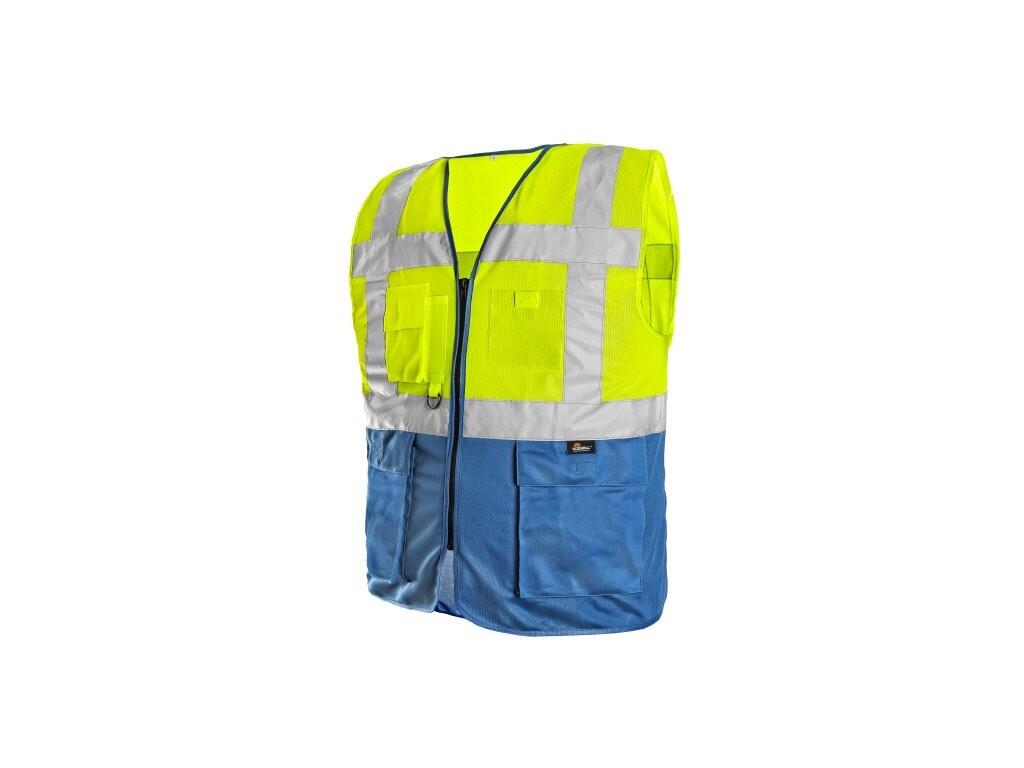 Vesta BOLTON, výstražná, dvoubarevná, žluto-modrá, vel. 2XL b1/50 - CN-1114-037-155-96