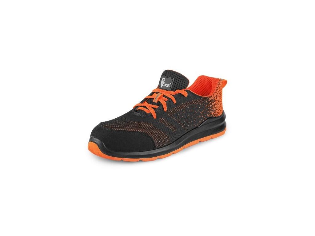Obuv polobotka CXS TEXLINE CRES S1, s ocel.šp., černo-oranžová, vel. 35 b1/10 - CN-2125-076-803-35