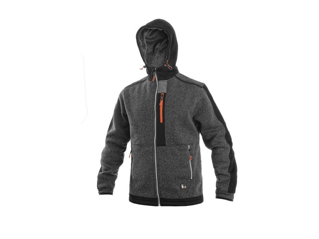 Bunda CXS INDIANAPOLIS, pánská, tmavě-šedo-oranžová, vel. 3XL b1/10 - CN-1290-107-729-97