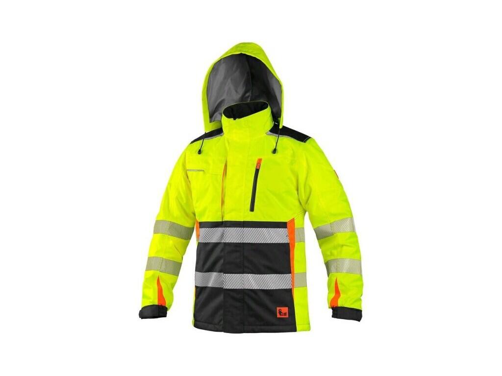 Bunda CXS BENSON, výstražná, zateplená, žluto-černá, vel. M b1/10 - CN-1110-079-160-93