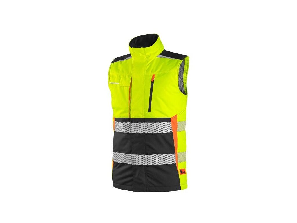 Vesta CXS BENSON, výstražná, zateplená, žluto-černá, vel. 3XL b1/10 - CN-1114-079-160-97
