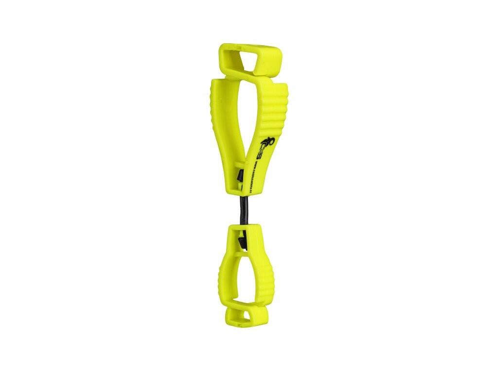 Klips pro zavěšení drobných předmětů na oděv, reflexní žlutá, vel. UNI - CN-6126-505-034-00