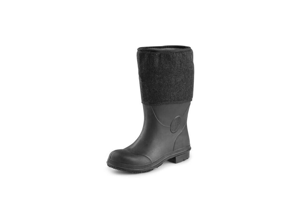 Obuv holeňová BRUNO, gumofilcová, černá, vel. 45 b1/5 - CN-2461-005-800-45